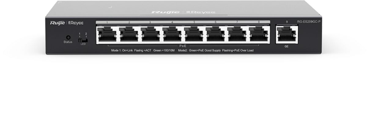 Комутатор/Суич Reyee RG-ES209GC-Pна ниска цена с бърза доставка - BestPC.BG