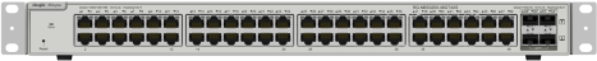 Комутатор/Суич Ruijie RG-NBS3200-48GT4XS, 48х 10/100/1000Mbps, 4х 10G SFP+, 19U, L2, 220Vac, 1.5Aна ниска цена с бърза доставка - BestPC.BG