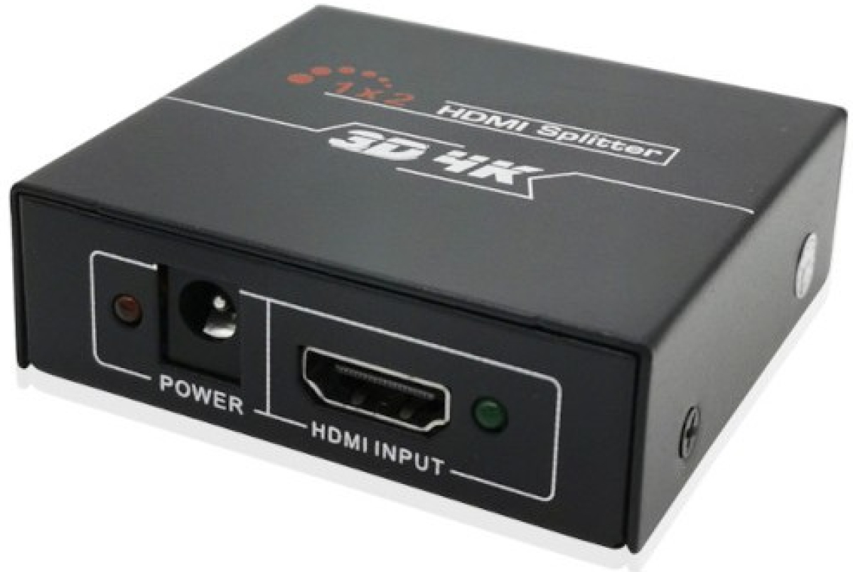 KVM продукт Tendtop TTSP01, 1x HDMI вход, 2х HDMI изход, 4K, 30Hz, 5Vdc, 1A, метален, Черенна ниска цена с бърза доставка - BestPC.BG