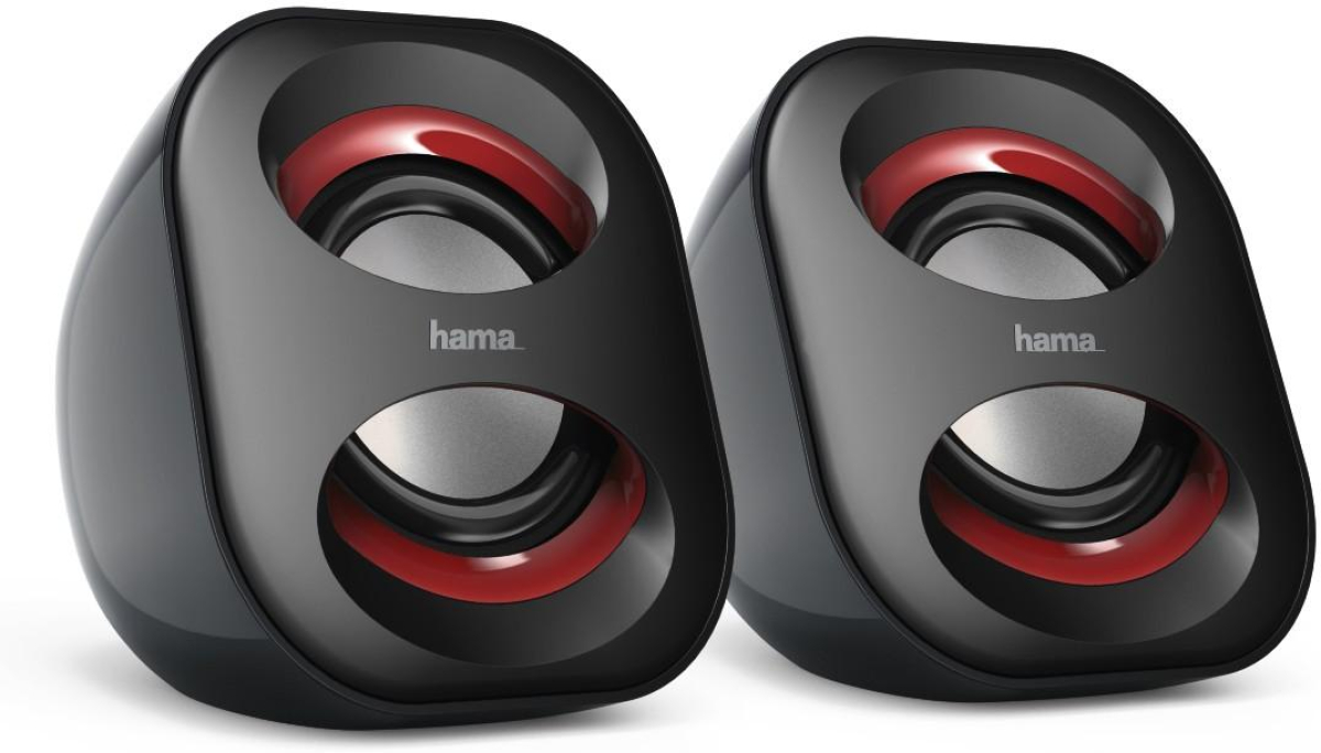 Колонки Hama Sonic Mobil 183, 2.0, 3 W, 4 Ω, 120 - 20 000 Hz, USB, Черенна ниска цена с бърза доставка - BestPC.BG