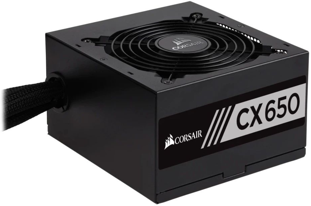 Захранване Corsair CX650, ATX, 650 W, 120 мм, 88, Фиксирано, 80 Plus Bronzeна ниска цена с бърза доставка - BestPC.BG