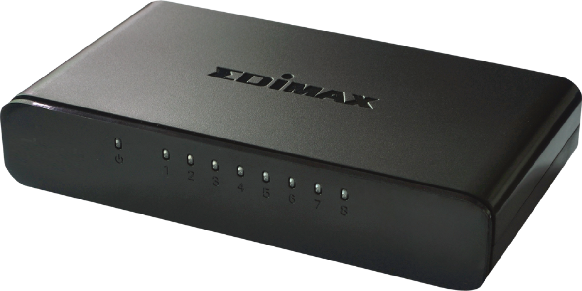 Комутатор/Суич EDIMAX ES-3308P, 8x 10/100Base-TX, LED индикация, до 1К MAC адресина ниска цена с бърза доставка - BestPC.BG