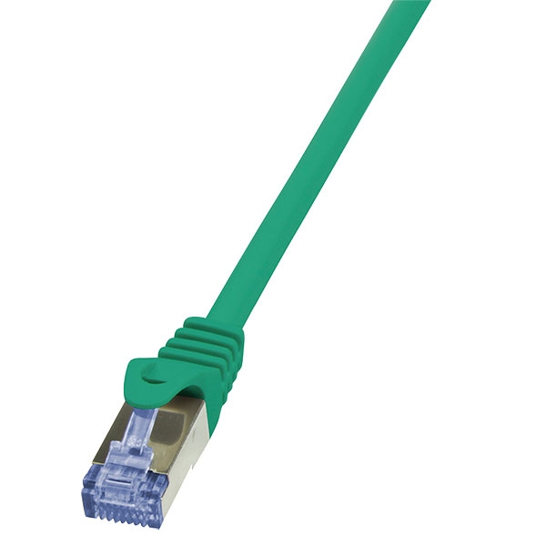 Медна пач корда Patch cable S-FTP Cat.6a 0.25m, Green, CQ3015Sна ниска цена с бърза доставка - BestPC.BG