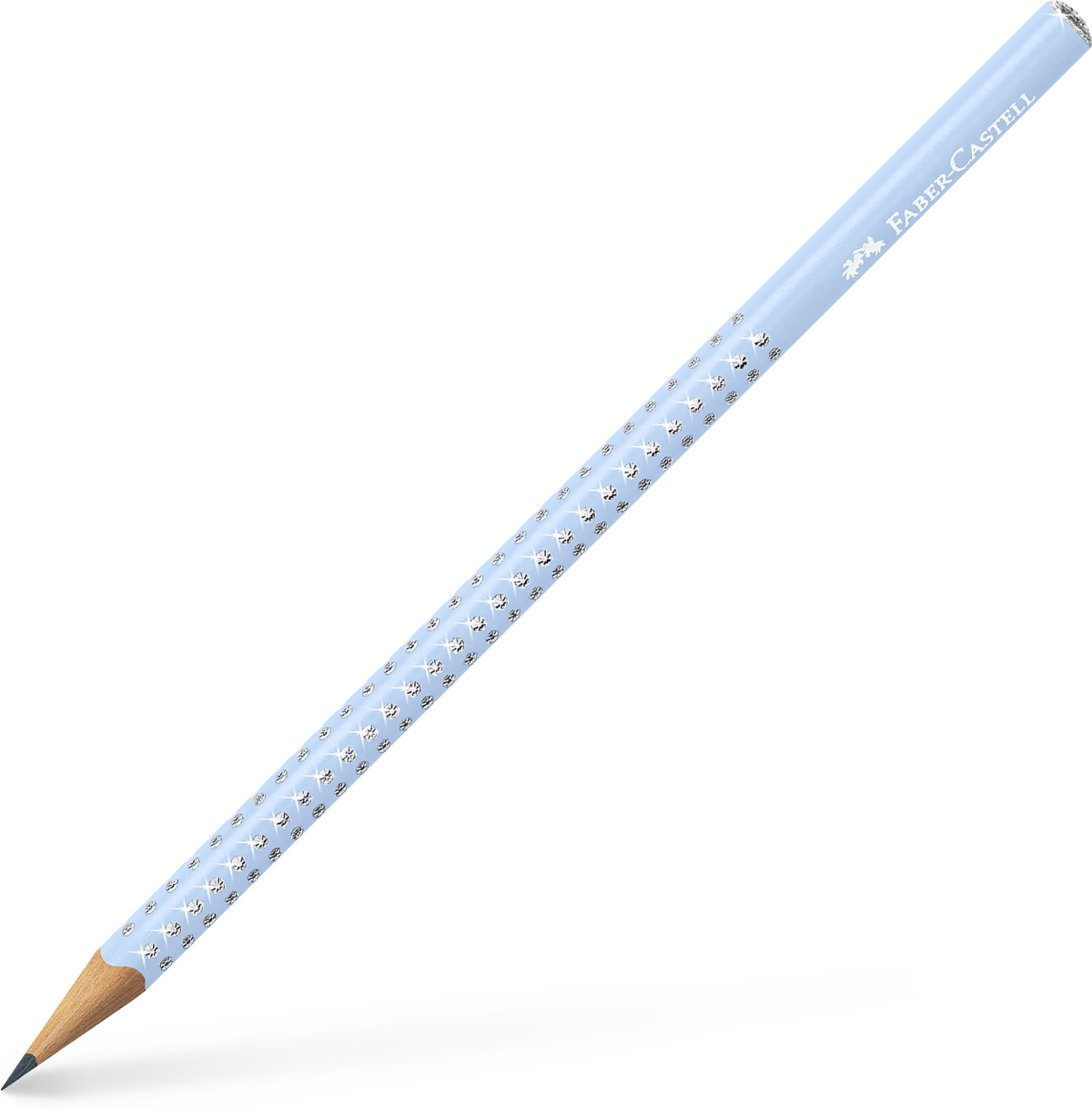 Faber-Castell Молив Jumbo Sparkle, небесносинна ниска цена с бърза доставка - BestPC.BG