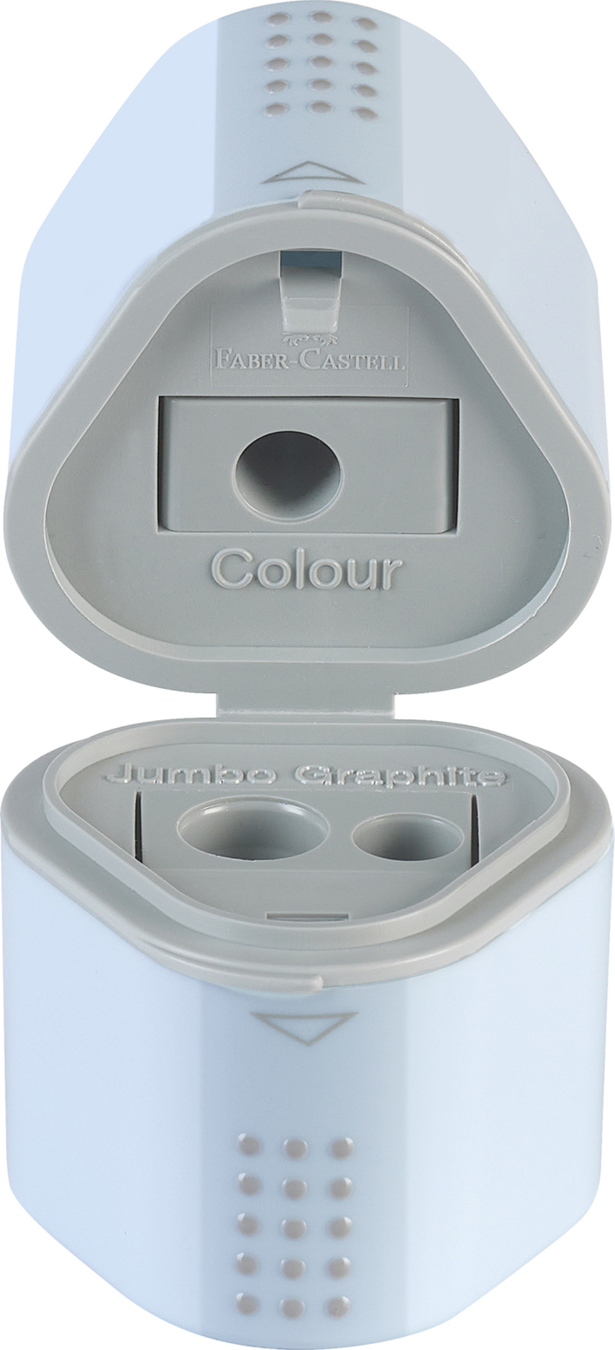 Faber-Castell Острилка Grip 2001 Trio, небесносиняна ниска цена с бърза доставка - BestPC.BG