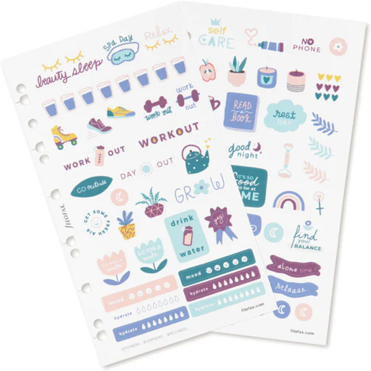 Filofax Стикери Wellness, 6 листа, 216 брояна ниска цена с бърза доставка - BestPC.BG