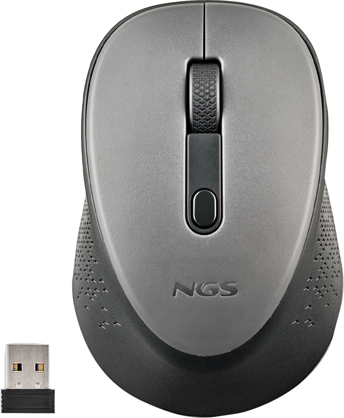 Мишка NGS Dew, безжична, 3 бутона, 1600 dpi, сивана ниска цена с бърза доставка - BestPC.BG
