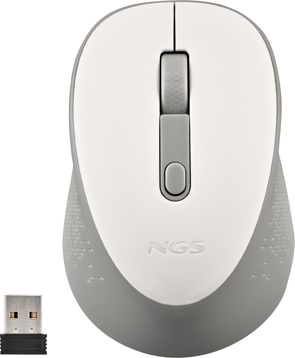 Мишка NGS Dew, безжична, 3 бутона, 1600 dpi, бялана ниска цена с бърза доставка - BestPC.BG