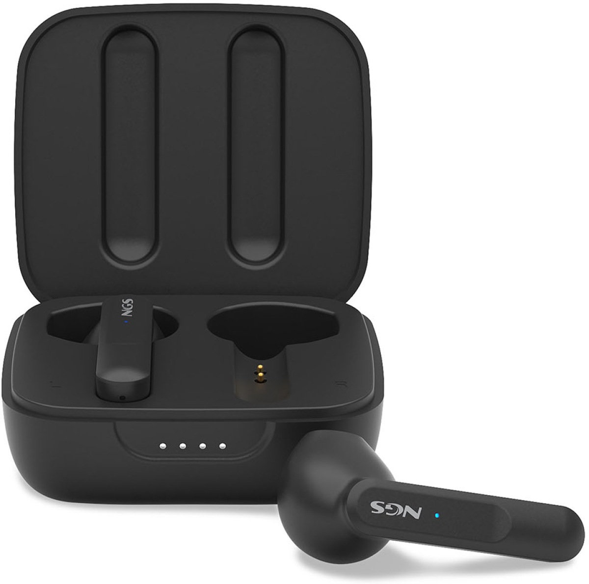 Слушалки NGS Artica Move, с Bluetooth, със зареждащ кейс, чернина ниска цена с бърза доставка - BestPC.BG