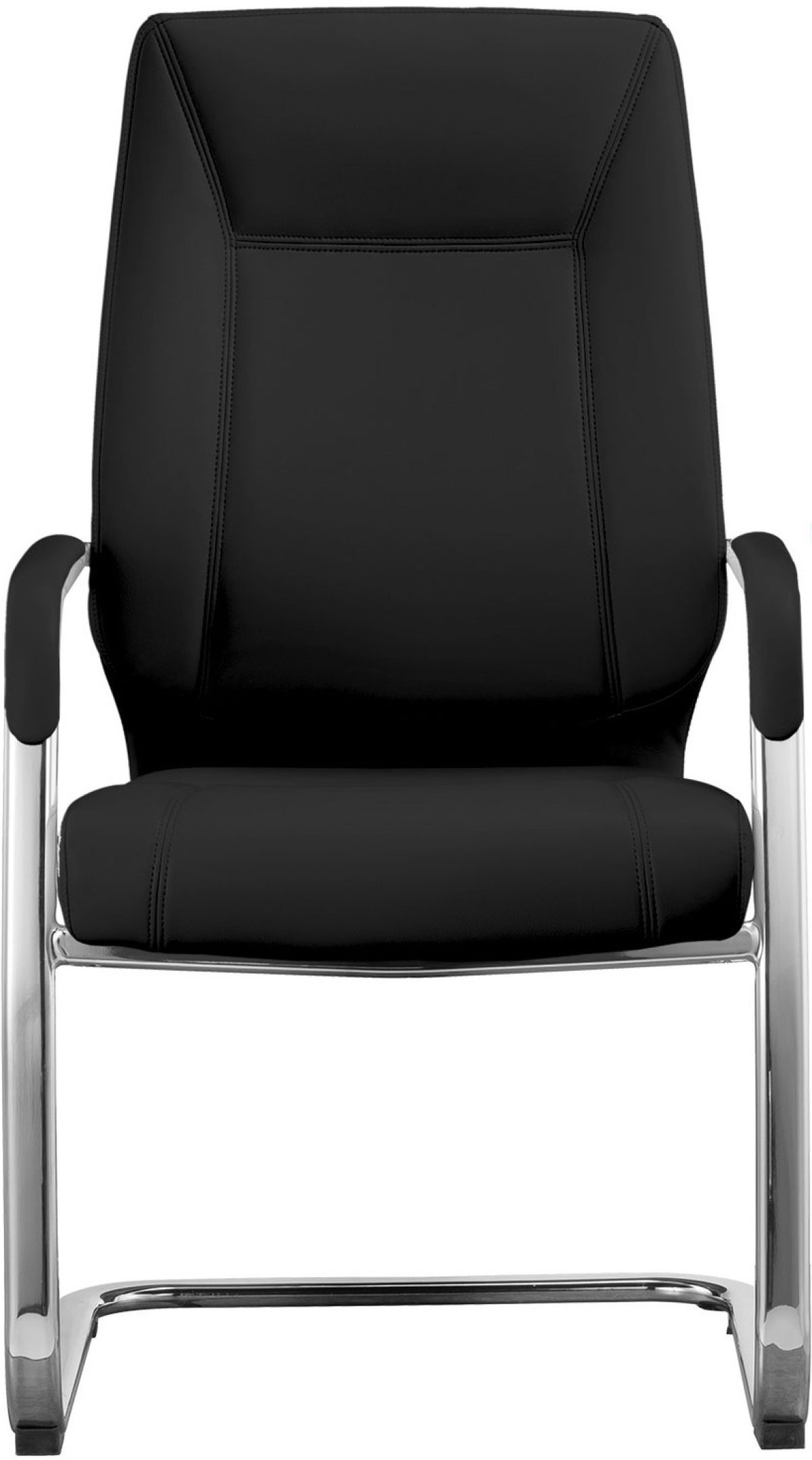 Посетителски стол RFG VINCI M, екокожа, до 150 kg, черенна ниска цена с бърза доставка - BestPC.BG