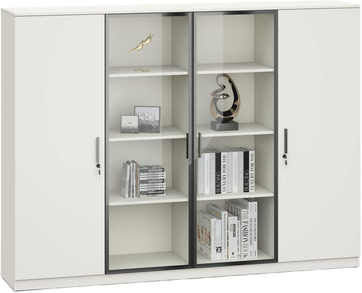 Шкаф RFG Monaco, 2000 х 400 х 1500 mm, ПДЧ, бялна ниска цена с бърза доставка - BestPC.BG