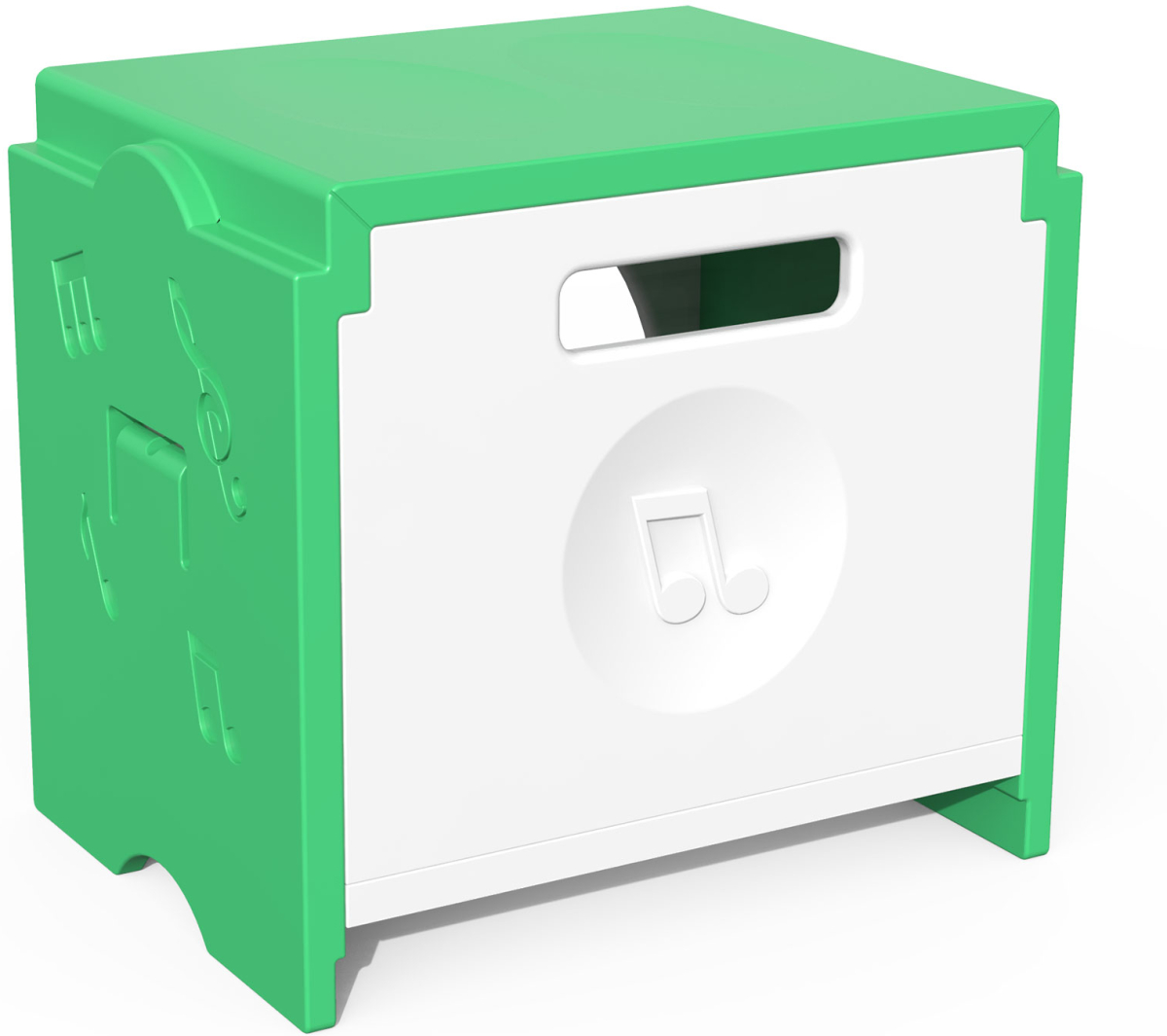 Табуретка RFG Funny, за съхранение, пластмасова, 300 х 400 х 370 mm, зеленана ниска цена с бърза доставка - BestPC.BG
