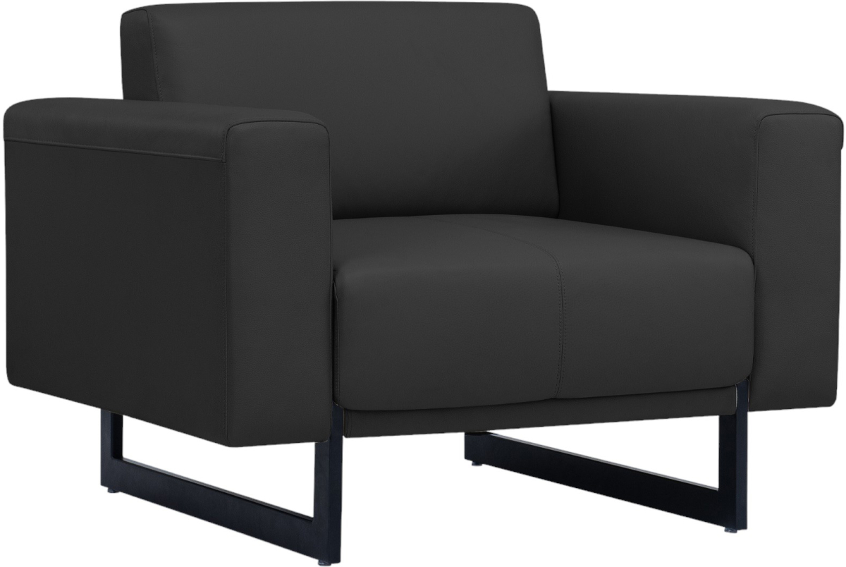 Офис стол Фотьойл RFG Toledo, екокожа, метална основа, черенна ниска цена с бърза доставка - BestPC.BG