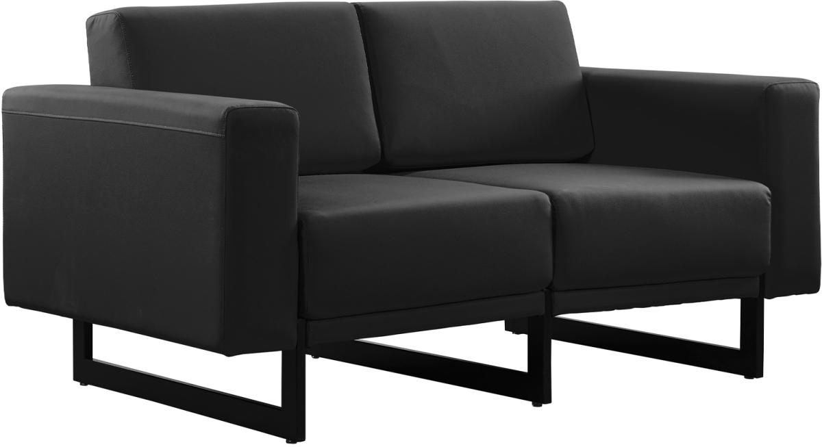 Диван RFG Toledo, двуместен, екокожа, метална основа, черенна ниска цена с бърза доставка - BestPC.BG