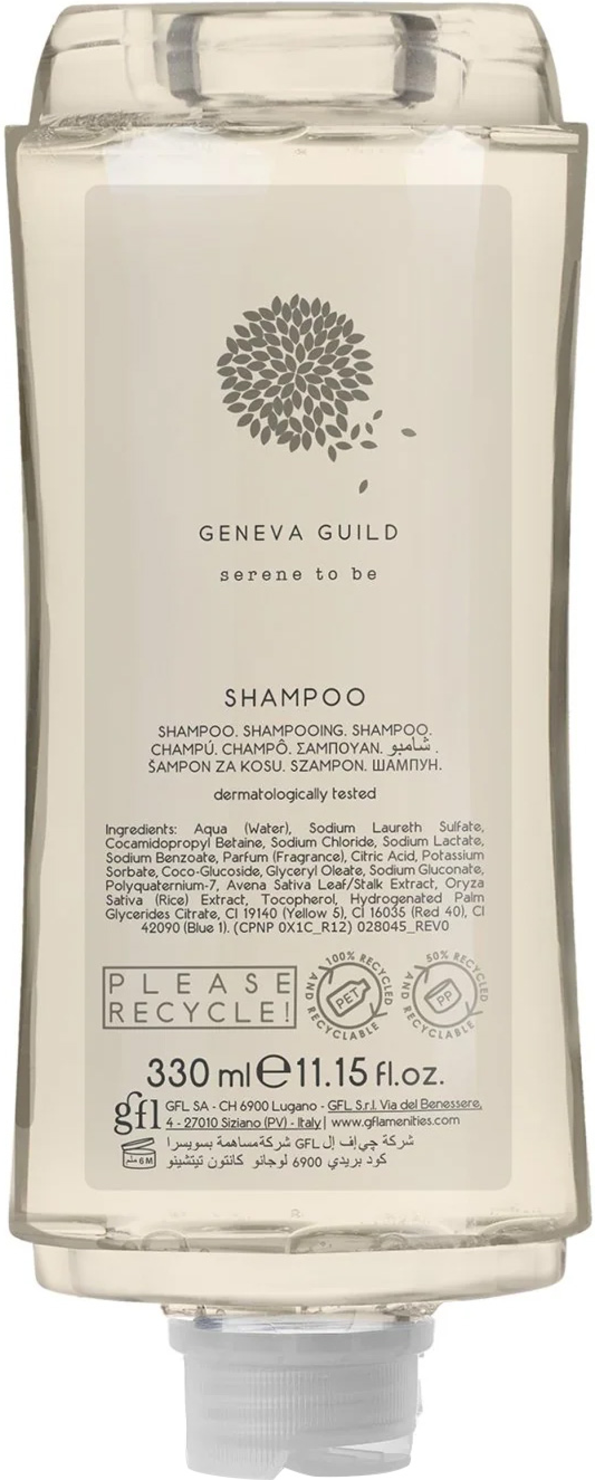 Продукт GFL Cosmetics Шампоан Geneva, пълнител за диспенсър, 330 mlна ниска цена с бърза доставка - BestPC.BG