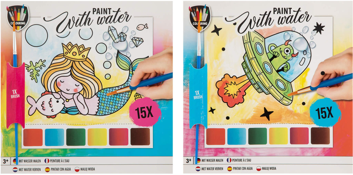 Moxy Блок за оцветяване с вода, с включена четка, асорти, 48 брояна ниска цена с бърза доставка - BestPC.BG