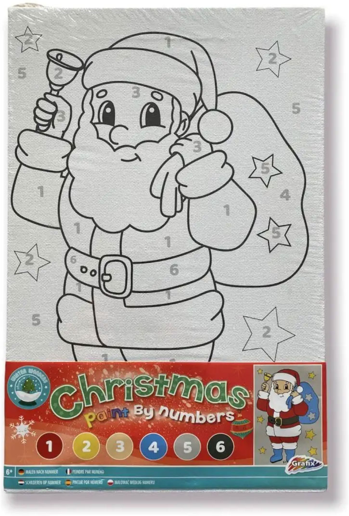 Moxy Платно за оцветяване Дядо Коледа, по номера, с боина ниска цена с бърза доставка - BestPC.BG