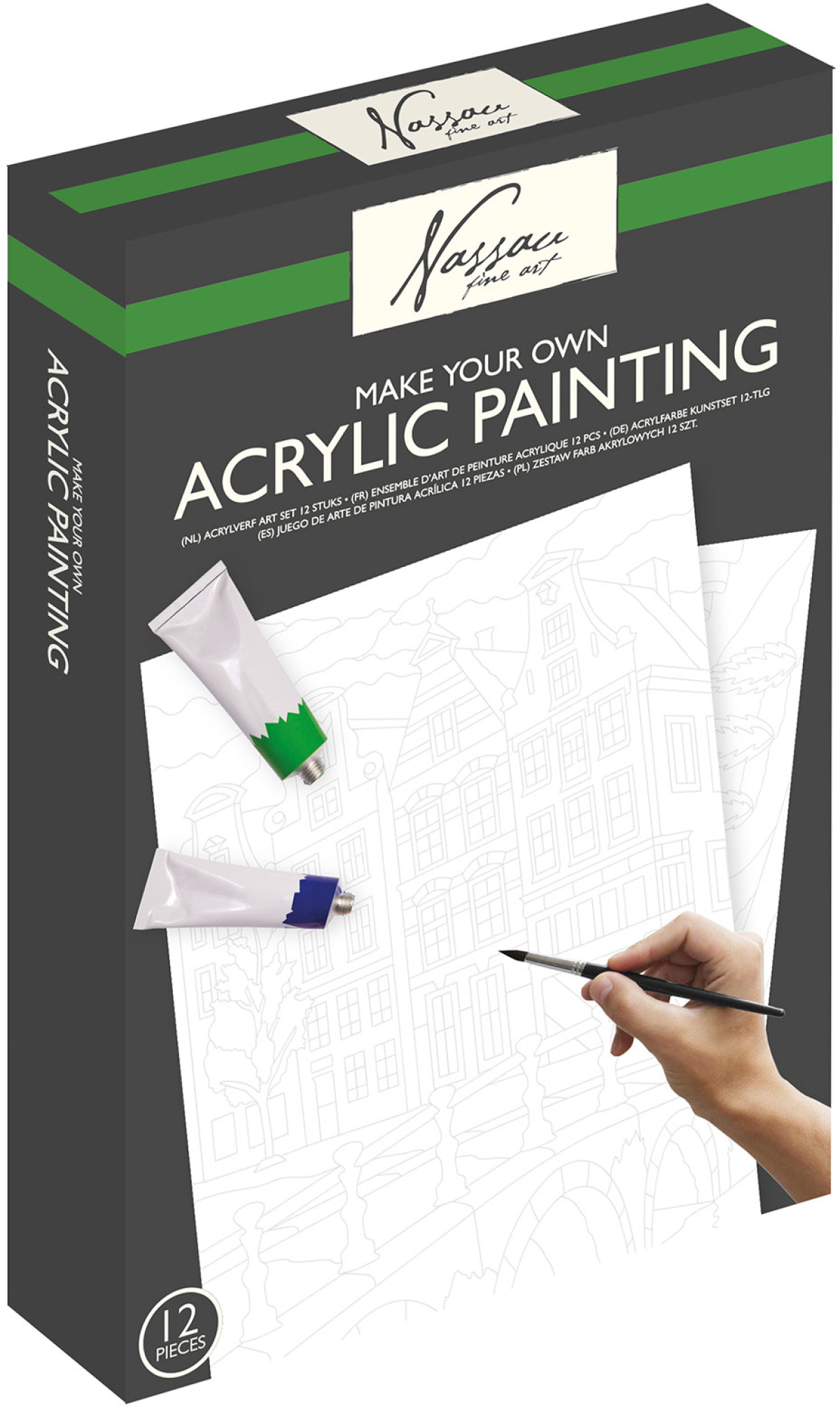 Nassau Комплект за рисуване Архитектура, акрилен, 11 листана ниска цена с бърза доставка - BestPC.BG