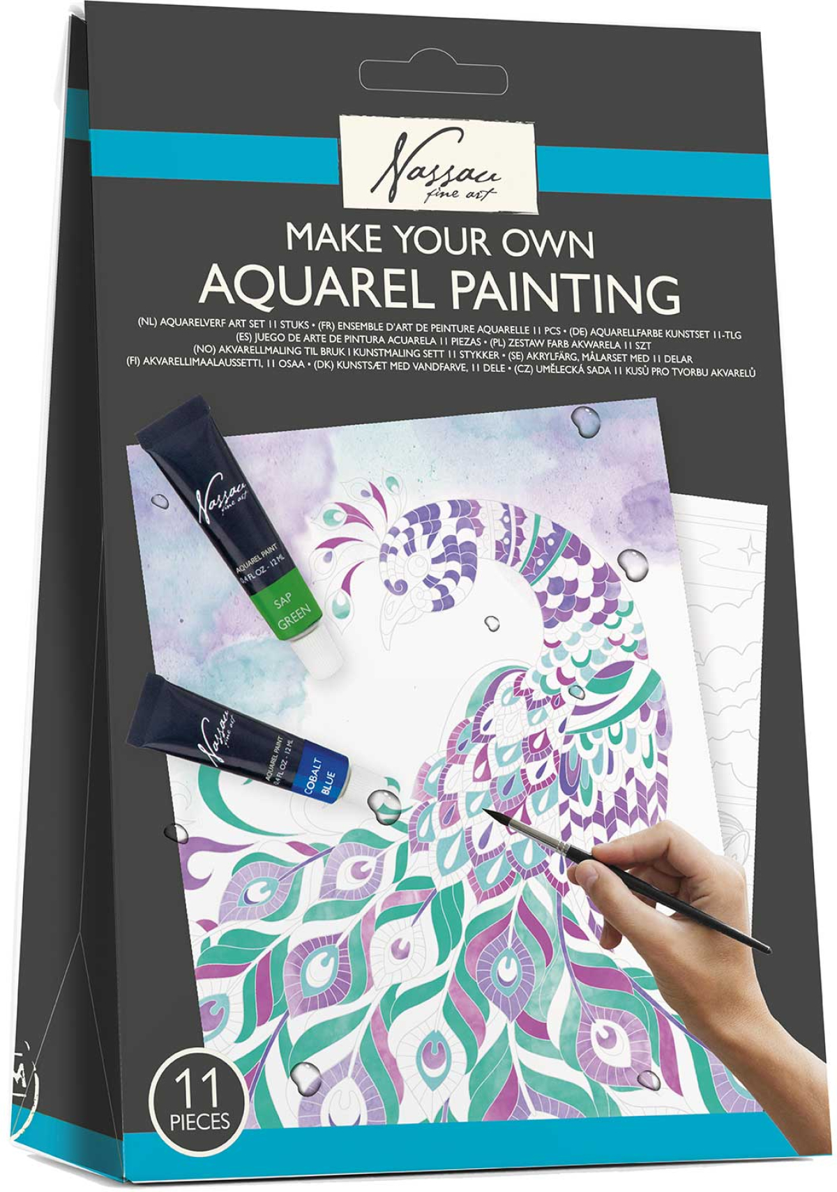 Nassau Комплект за рисуване Животни, акварелен, 11 листана ниска цена с бърза доставка - BestPC.BG