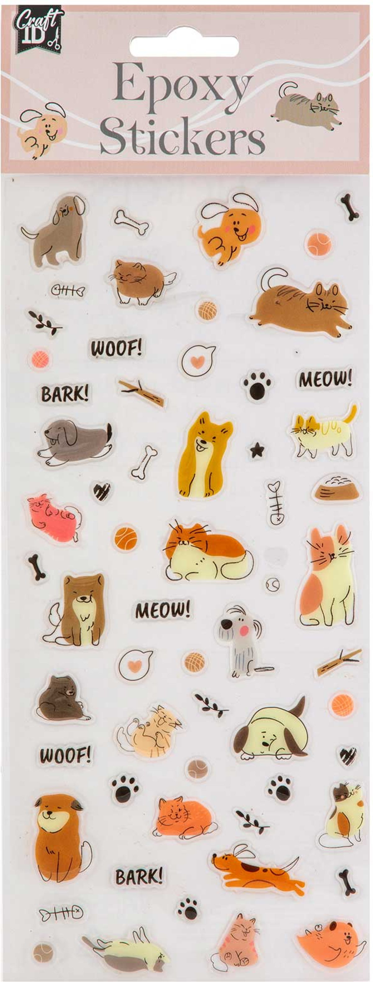Craft ID Стикери Кучета и котки, епоксиднина ниска цена с бърза доставка - BestPC.BG