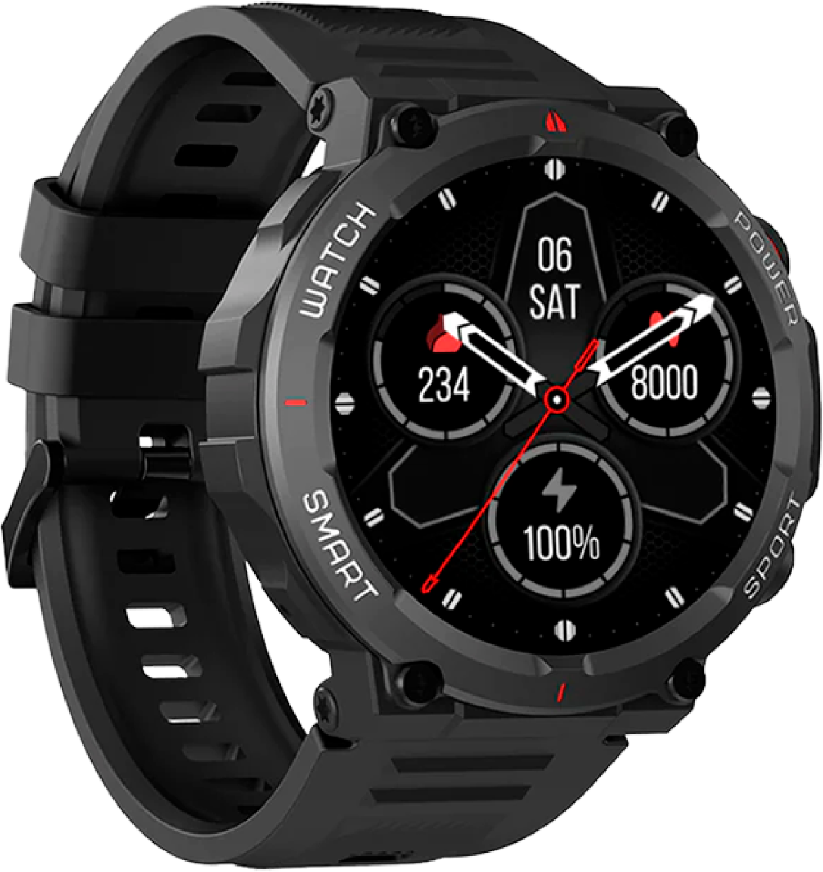 Смарт часовник Blackview W50, 1.39" 360x360, LCD дисплей, Bluetooth 5.31 370mAh батерия, черенна ниска цена с бърза доставка - BestPC.BG