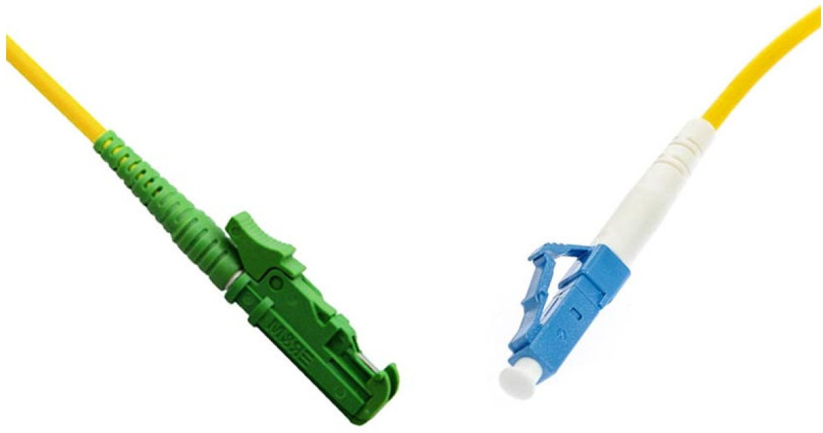 Оптична пач корда E2000-APC-LC-UPC, симплекс, сингъл мод OS2, 3 мм оптичен пач кабел, дължина 2 метрана ниска цена с бърза доставка - BestPC.BG