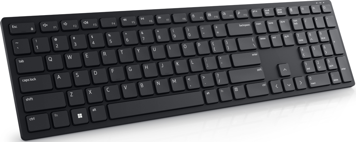 Клавиатура Dell KB500, Безжична, 2.4 GHz, 2 x AAA, QWERTY, US, малък Enter, Черенна ниска цена с бърза доставка - BestPC.BG
