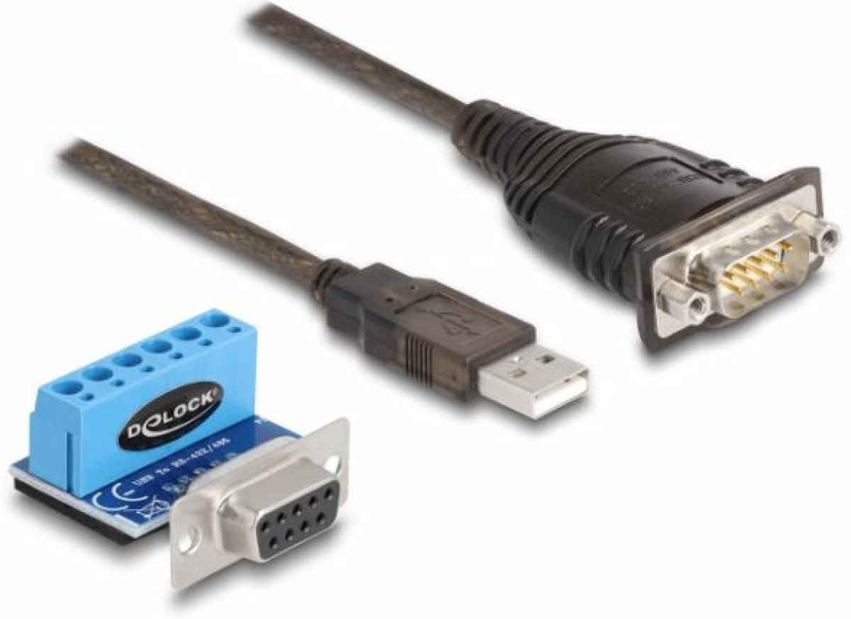 Адаптер Delock USB 2.0 към Serial RS-422-485на ниска цена с бърза доставка - BestPC.BG