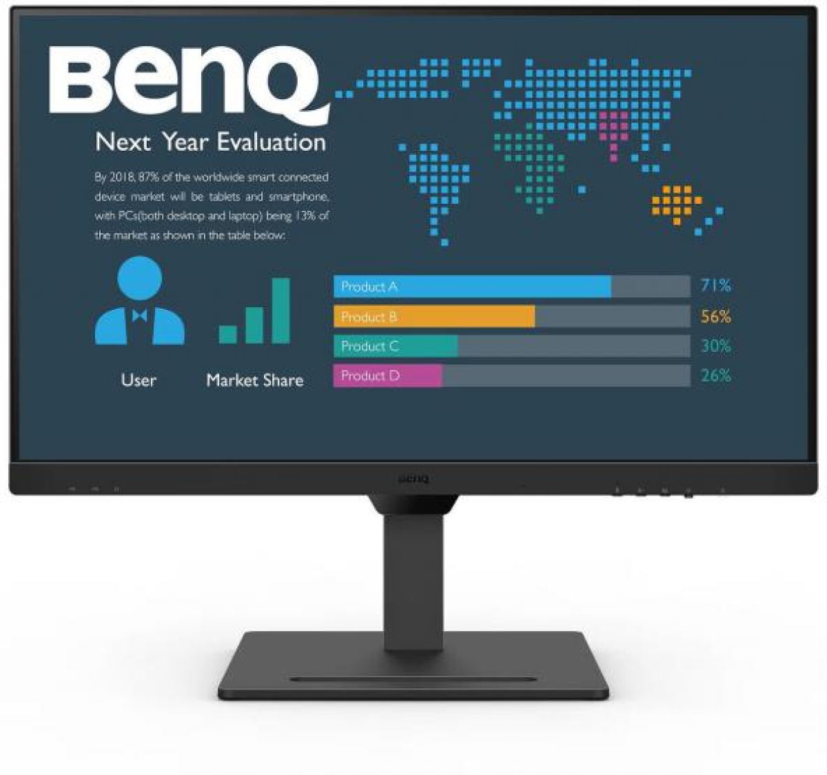 Монитор BenQ BL2790QT, 27 inch, IPS QHD, DisplayPort, HDMI, USB-C, Черенна ниска цена с бърза доставка - BestPC.BG