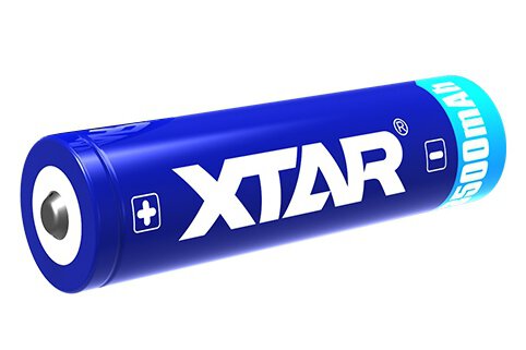 Акумулаторна батерия XTAR за фенери 18650 със защита , 3500mAh, Li-ionна ниска цена с бърза доставка - BestPC.BG