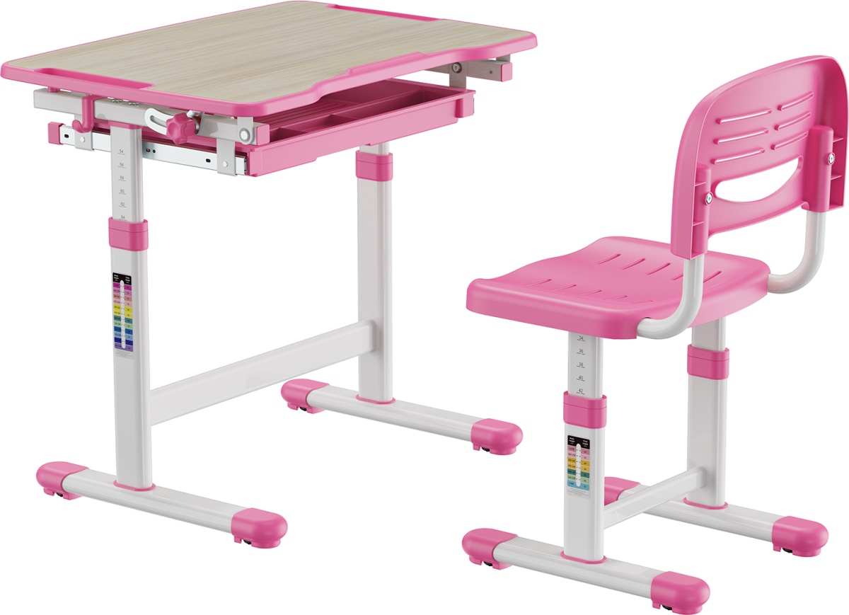 Ергономичен чин и стол RFG Ergo Tech B207, ученически, розов цвятна ниска цена с бърза доставка - BestPC.BG