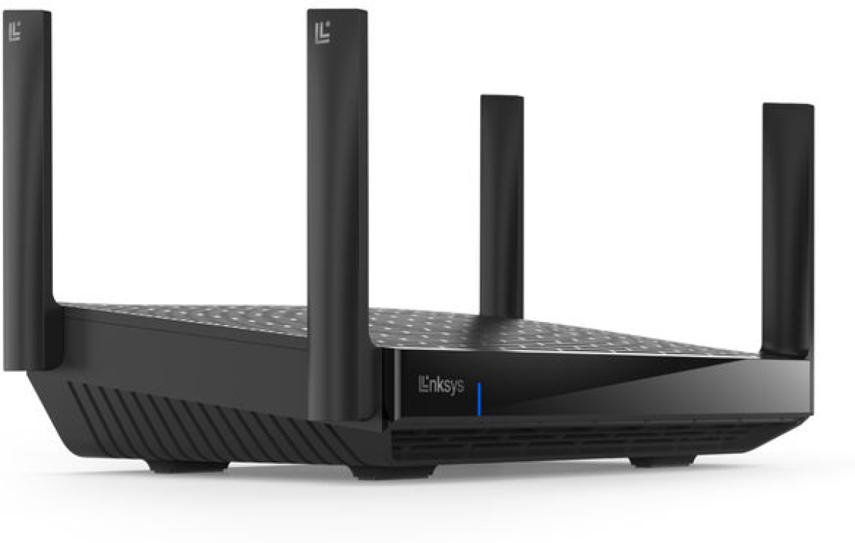 Безжичен рутер LINKSYS MR7500, Wi-Fi 6E AXE6600 Tri-Band, 6.6 Gbps, 5Gb WAN, Gigabit, черенна ниска цена с бърза доставка - BestPC.BG