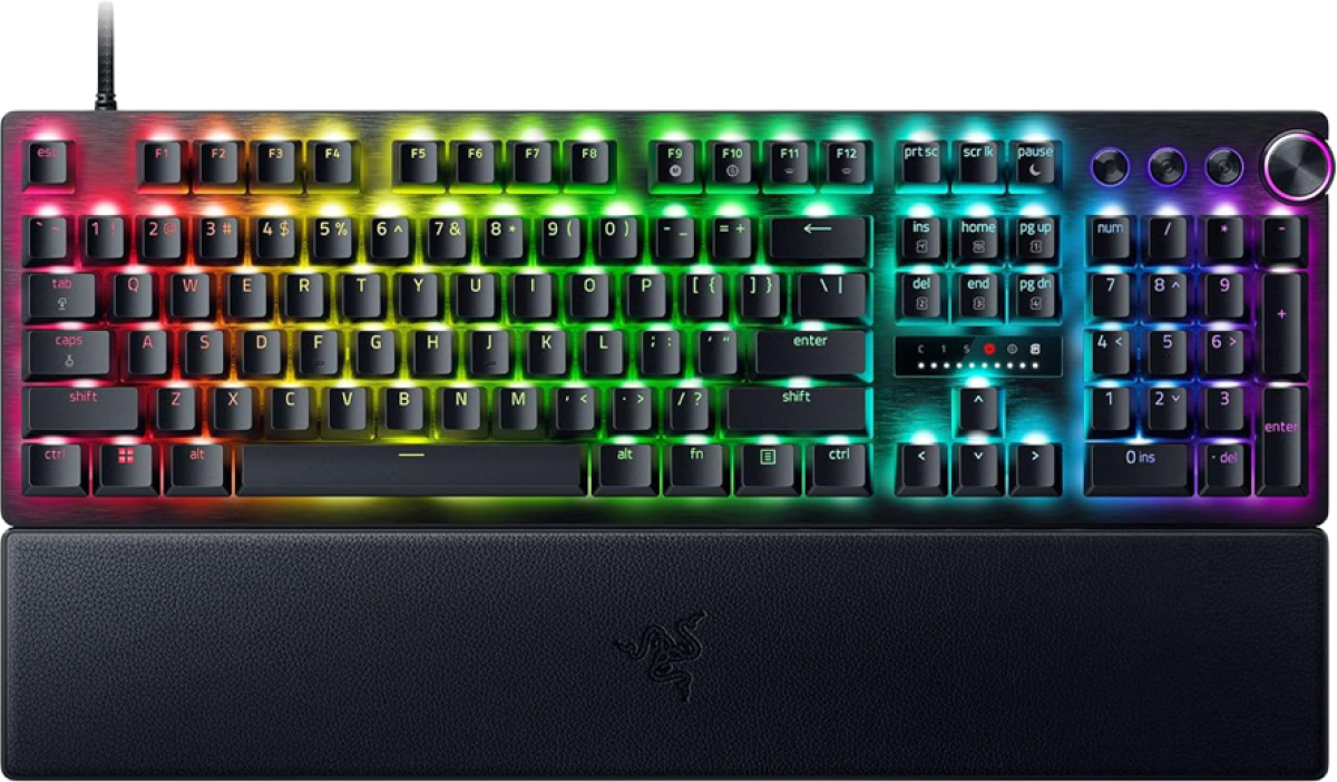 Клавиатура Геймърска Razer Huntsman V3 Pro, С кабел, Double Shot PBT, 1000 Hz, Razer Synapse, Черенна ниска цена с бърза доставка - BestPC.BG
