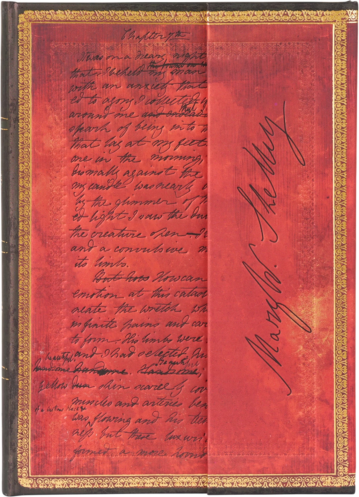 Paperblanks Тефтер Shelley Frankenstein, Midi, широки редове, твърда корицана ниска цена с бърза доставка - BestPC.BG