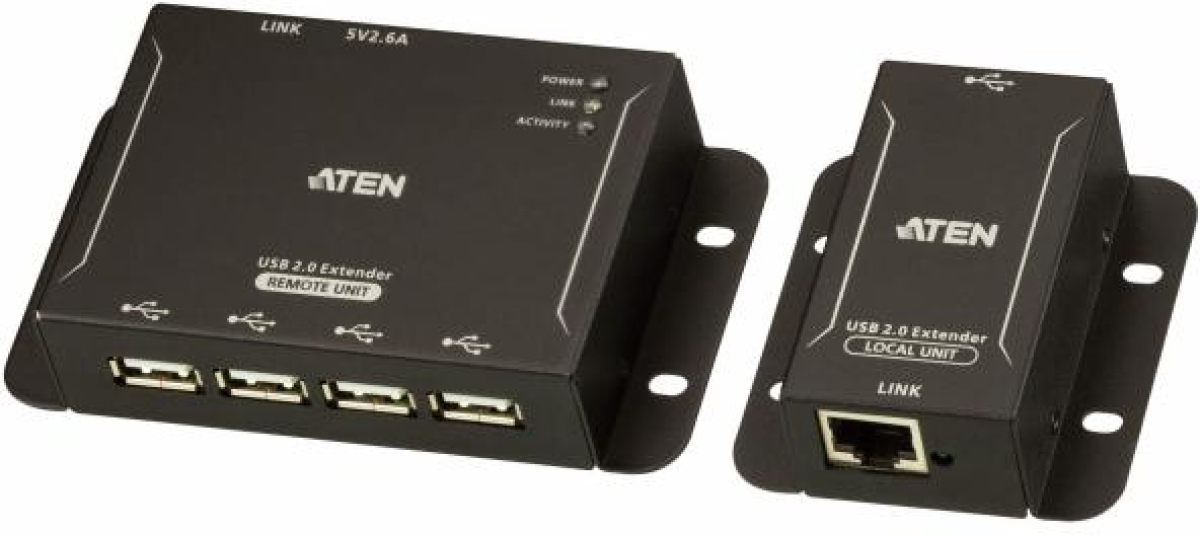 Кабел/адаптер ATEN UCE3250, 4 порта, USB 2.0, CAT 5, до 50mна ниска цена с бърза доставка - BestPC.BG
