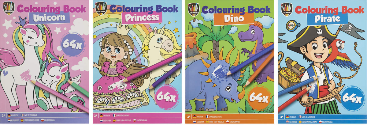 Moxy Книжка за оцветяване, А5, 64 страници, асорти, 48 брояна ниска цена с бърза доставка - BestPC.BG