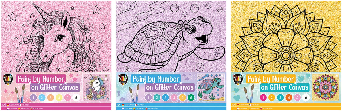 Moxy Платно за оцветяване по номера, 25 х 25 cm, асорти, опаковка 48на ниска цена с бърза доставка - BestPC.BG