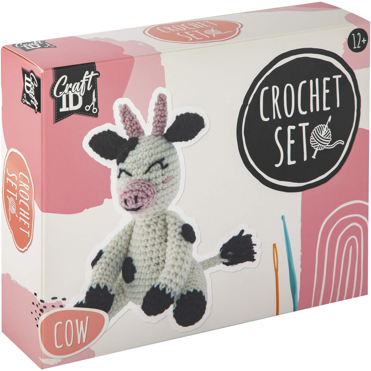 Craft ID Комплект за плетене на една кука Крава, 14 х 8 х 16 cmна ниска цена с бърза доставка - BestPC.BG