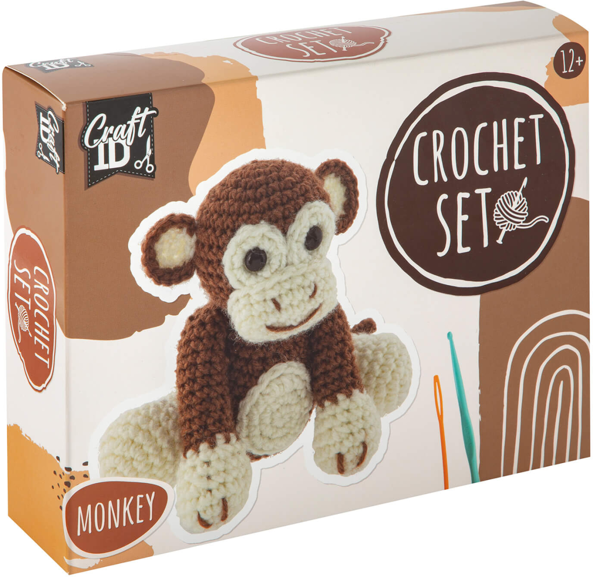 Craft ID Комплект за плетене на една кука Маймуна, 15 х 9 х 13.5 cmна ниска цена с бърза доставка - BestPC.BG