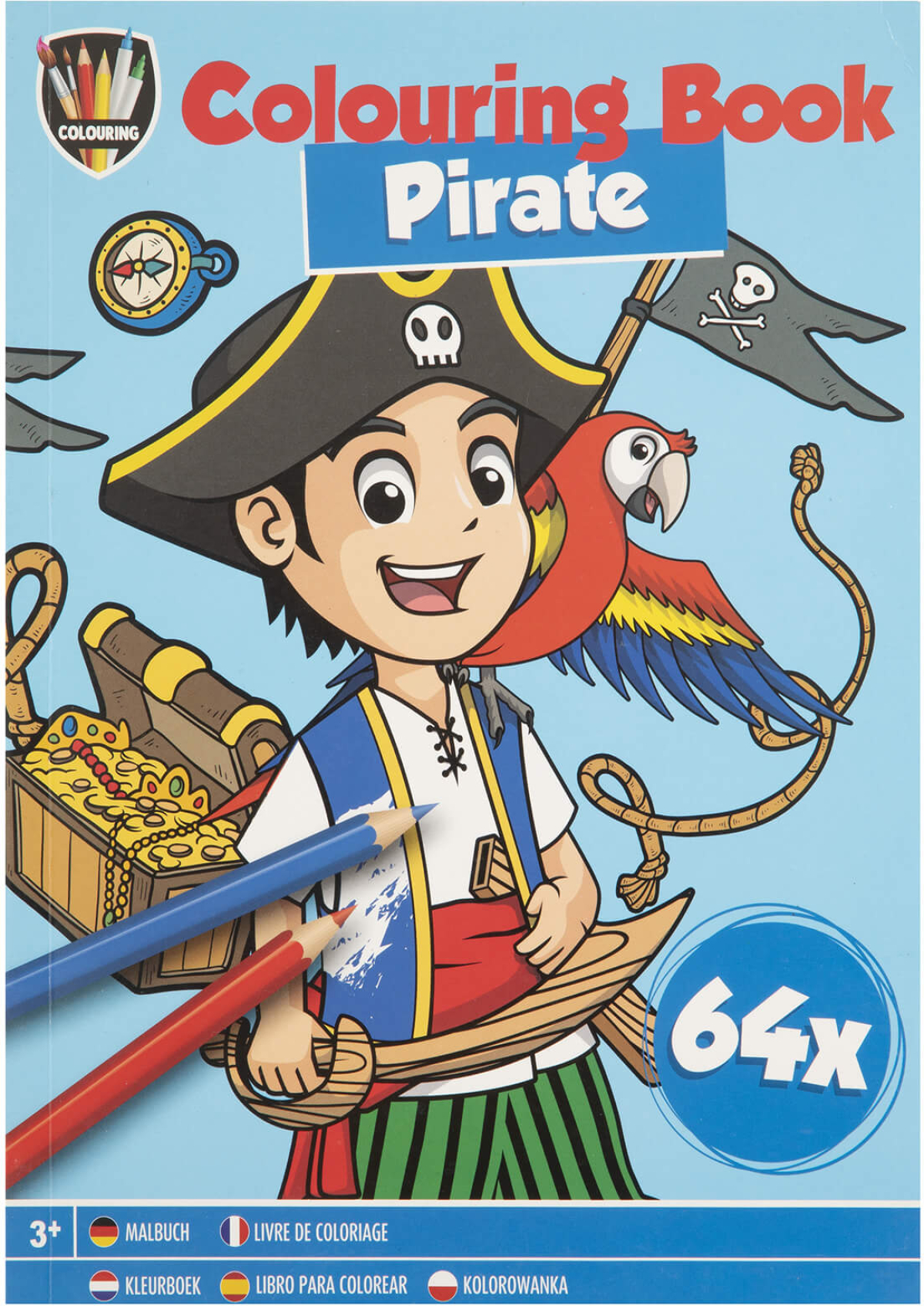 Moxy Книжка за оцветяване Пират, А5, 64 страницина ниска цена с бърза доставка - BestPC.BG