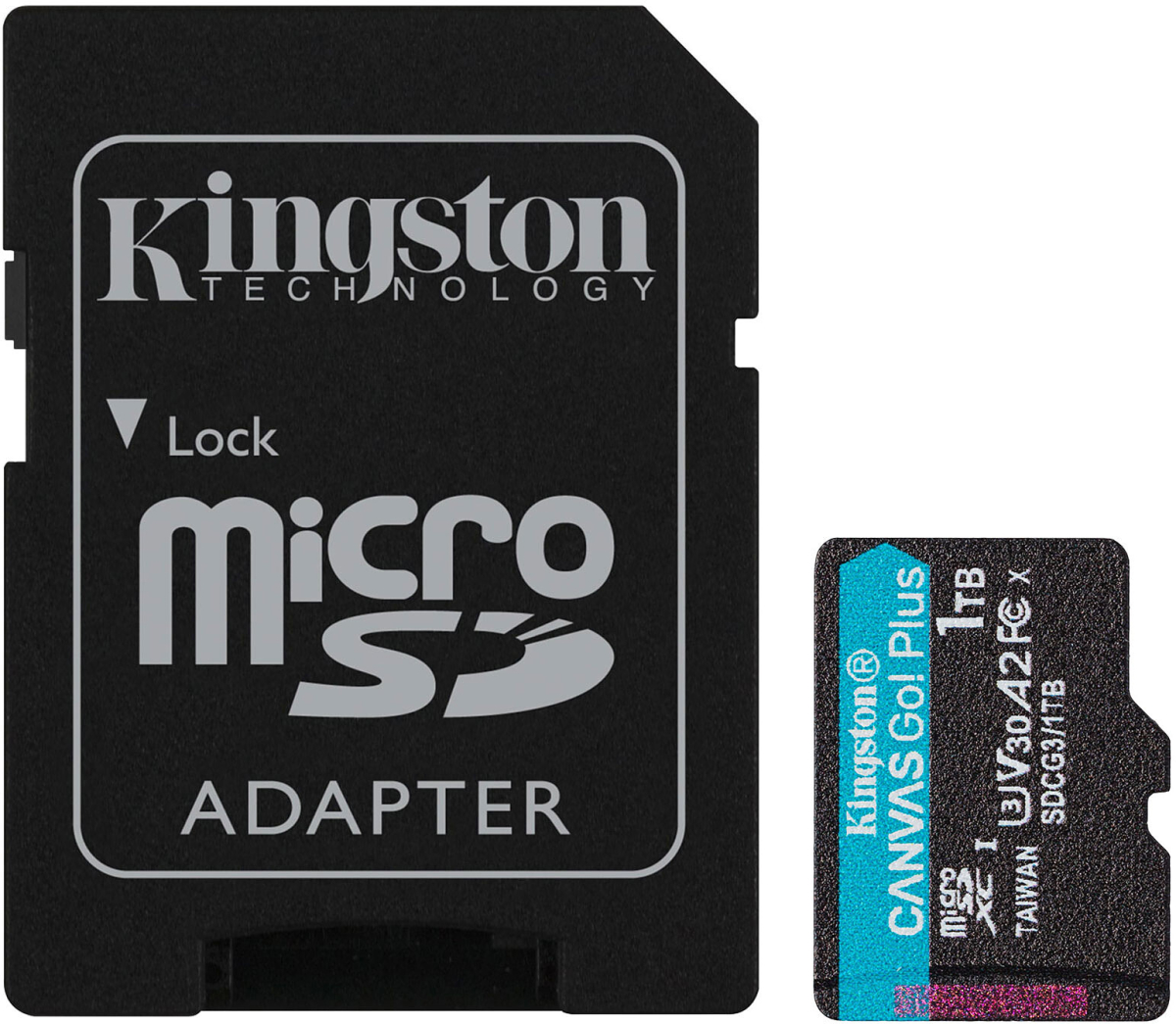 Kingston Canvas Go Plus, 1TB, microSDXC, 170 MB/s, 90 MB/s, Клас 10, U3, V30на ниска цена с бърза доставка - BestPC.BG