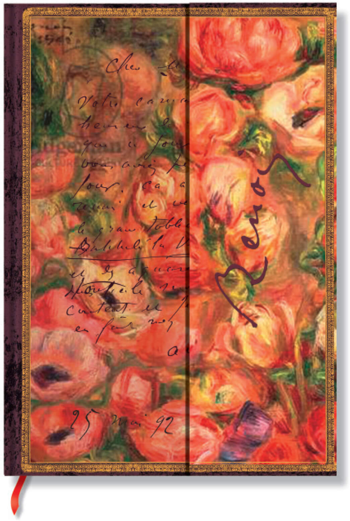 Paperblanks Тефтер Renoir to Morisot, Midi, широки редове, твърда корица, 72 листана ниска цена с бърза доставка - BestPC.BG