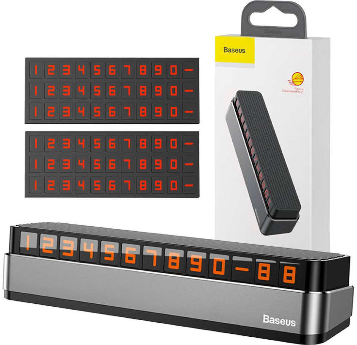 Продукт Табела Baseus Moonlight за поставяне на номер при паркиране ACNUM-B0Gна ниска цена с бърза доставка - BestPC.BG