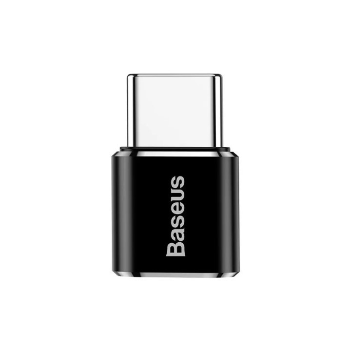 Кабел/адаптер BASEUS CAMOTG-01, Micro USB, USB Type-C, Черенна ниска цена с бърза доставка - BestPC.BG