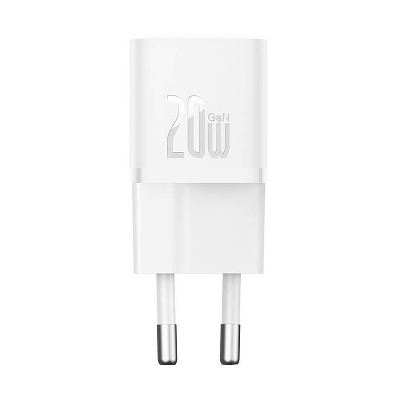 Принадлежност за смартфон Зарядно устройство Baseus GaN5 20W мини USB-C, 20W CCGN050102 - бялона ниска цена с бърза доставка - BestPC.BG