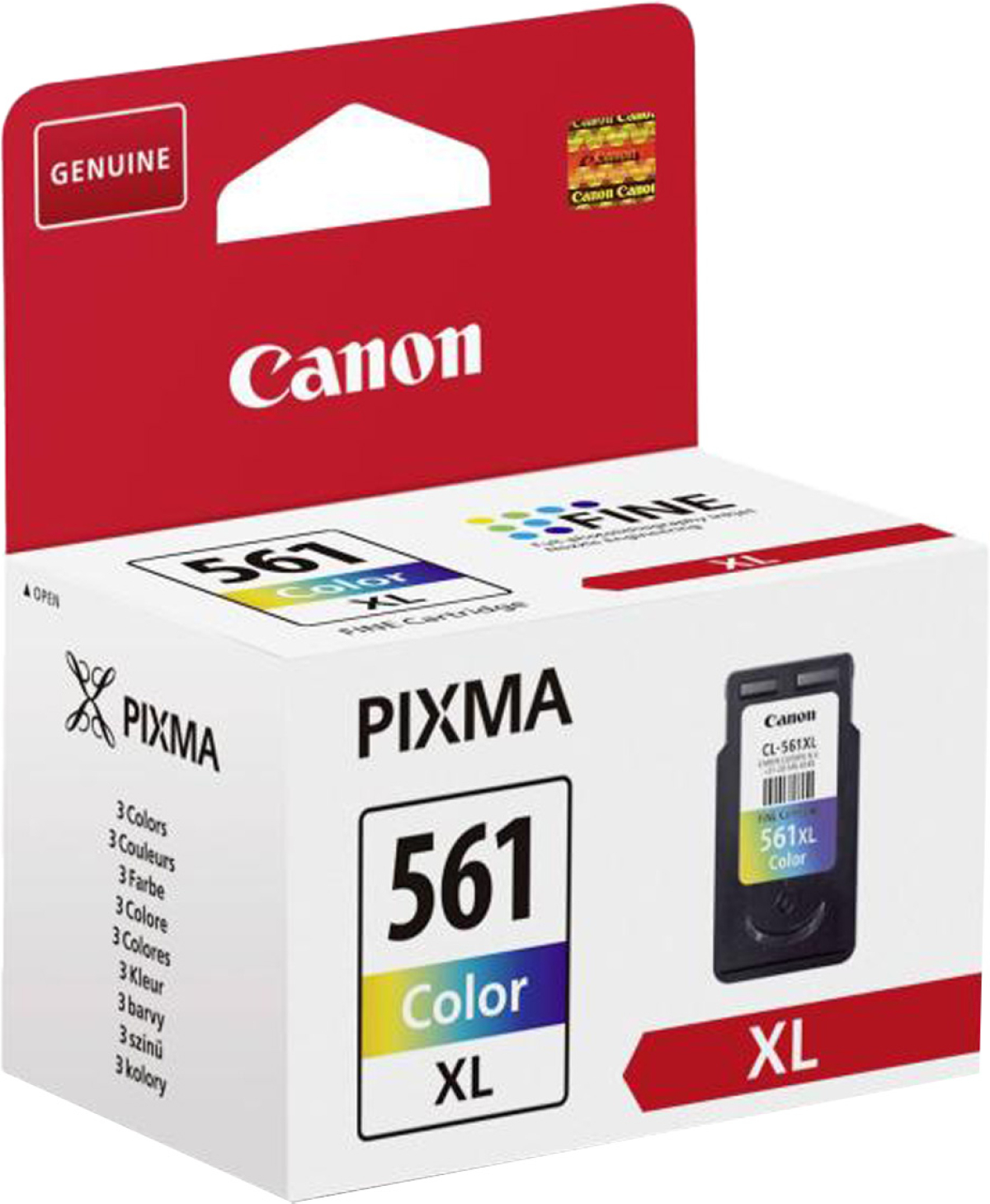 Касета с мастило Canon Патрон CL-561XL, 300 страници-5%, Colorна ниска цена с бърза доставка - BestPC.BG