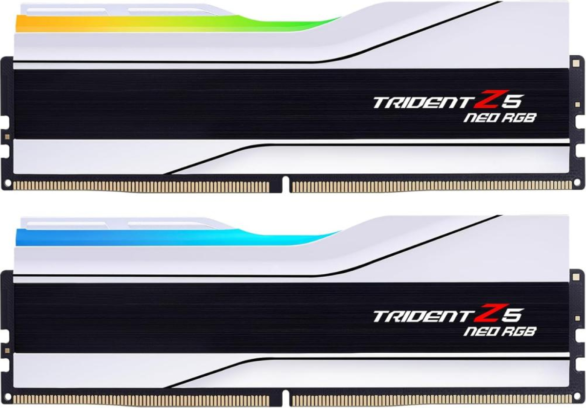 Памет 2x 32GB DDR5 6000 G.SKILL Trident Z5 Neo RGB Whiteна ниска цена с бърза доставка - BestPC.BG