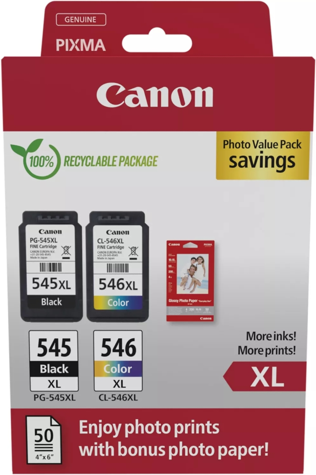 Касета с мастило Canon PG-545XL-CL-546XL PVPна ниска цена с бърза доставка - BestPC.BG