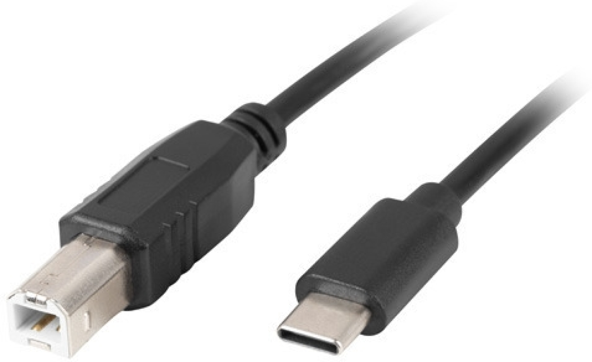 Кабел/адаптер Lanberg USB-C (M) -- USB-B (M) 2.0 ferrite cable 1.8m, blackна ниска цена с бърза доставка - BestPC.BG