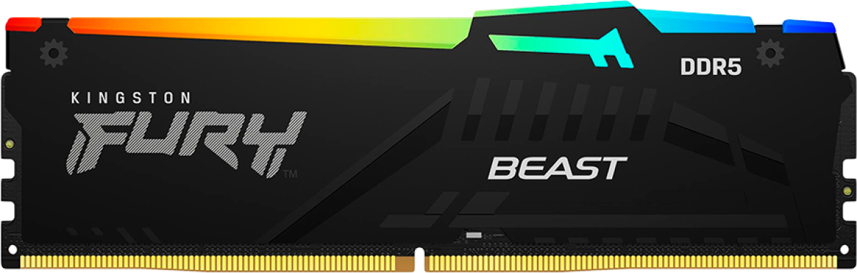 Памет Kingston Fury Beast RGB XMP, 32GB(2x 16GB) DDR5, 6000Mhz, CL30 DIMMна ниска цена с бърза доставка - BestPC.BG